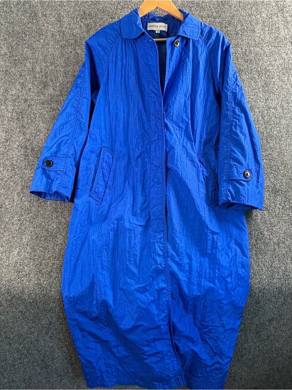 Kristen Blake Vibrant Blue Lightweight Trench Coat